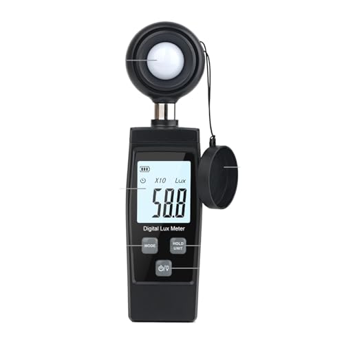 Fotómetro digital de 200000 lux con sensor de iluminancia y función MÁX/MÍN
