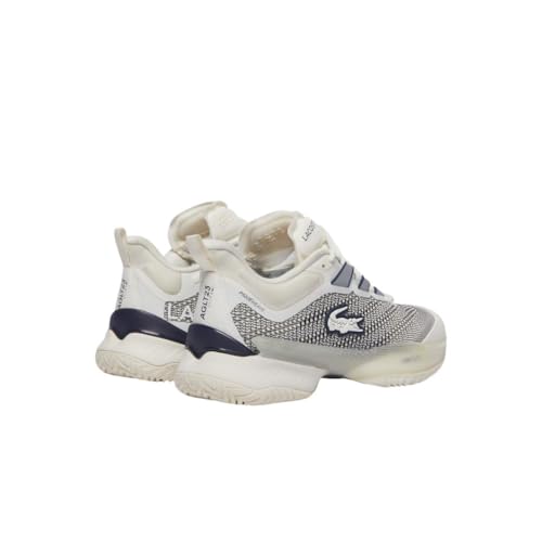 Lacoste Women's AG-LT23 Ultra Tennis Shoes, Off White & Navy, 43