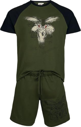 LOONEY TUNES Coyote Hombre Pijama Multicolor 100% algodón Regular