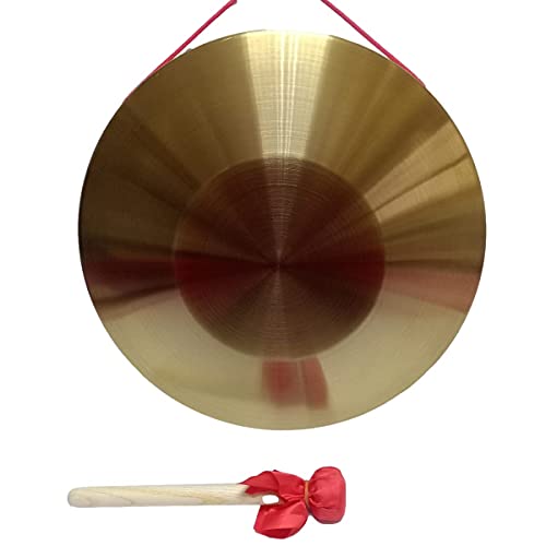 image for RUIMIMI Gong Percussion Instruments,Bronze Chau Gongs with 16.4