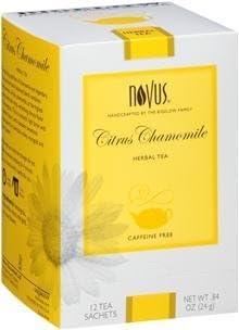 Novus Tea Citrus Chamomile Tea, 12 Tea Pouches