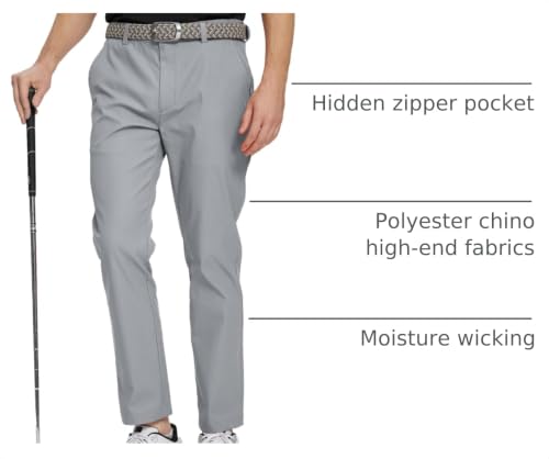 Image of M MAELREG Golf Pants Men Quick Dry - 30 inch /32 inch /34 inch Stretch Lightweight 5 Pockets Water-Resistant Casual Mens Dress Pants
