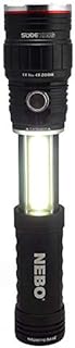 500 Lumen COB LED Work-Light and Flashlight, Red Light Mode and Red Flashing Light Mode, 4x Adjustable Zoom, Magnetic Base, No Need to Buy Batteries SLYDE KING is Rechargeable - NEBO 6726 Slyde King