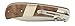 Old Timer OT Ironwood and Nickel 7in High Carbon S.S. Spring Assisted Folding Knife with a 3in Drop Point Blade and Ironwood Handle for Outdoor, Hunting, Camping and EDC,Brown
