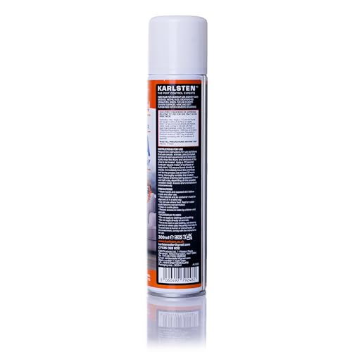 Karlsten Flea Spray For The Home Flea Treatment Killer Spray Kills Dust Mites & Bed Bugs Rapid Advanced Elimination Targets Fleas, Larvae, and Eggs for Complete Pest Control" 300Ml