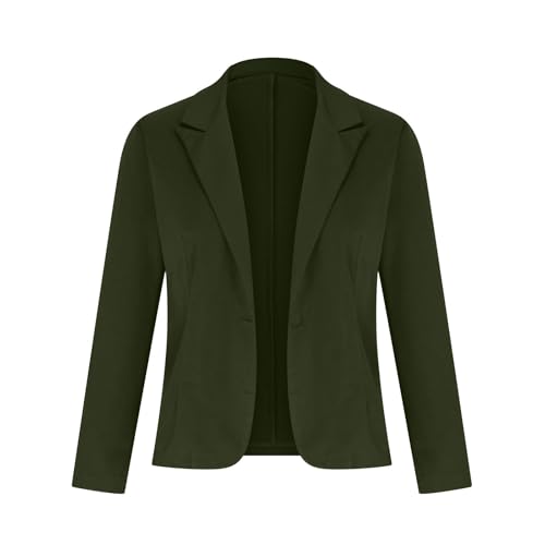 Manteau à revers slim veste d'été courte femme chic uni
