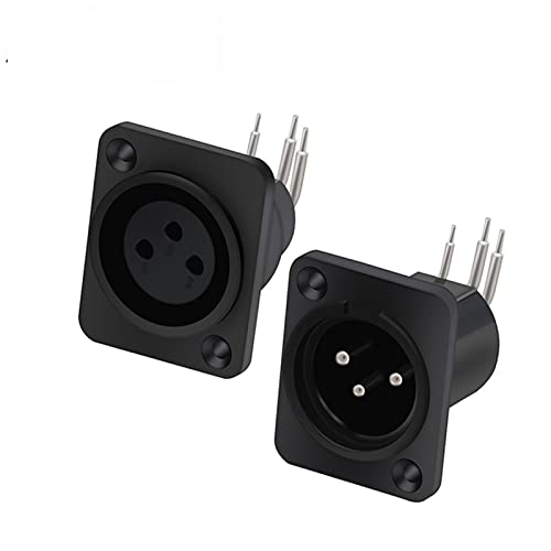 Prise jack 3 broches mâle et femelle coudée pour châssis x10