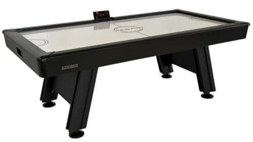 Pegasi Airhockey Tisch Toronto 7ft - 213x112x78cm - Digitale Punktezähler - Mit Soundeffekte - Air Hockey Table für Zuhause - Für Kinder und Erwasche - Inkl. Zubehör - Schwarz