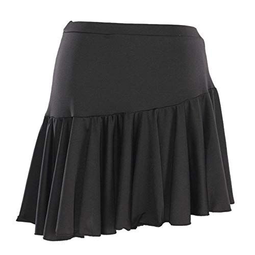New Latin Cha cha Salsa Ballroom Dance Mini Skirt Training Dance Skrit Black, red Color (red)