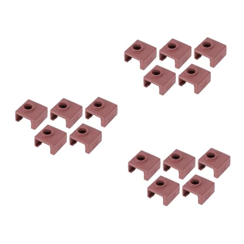 SOLUSTRE 15pcs Printer Parts Heating Block Silicone Socks Protect Cover for Extruder Accessories Use during Printing
