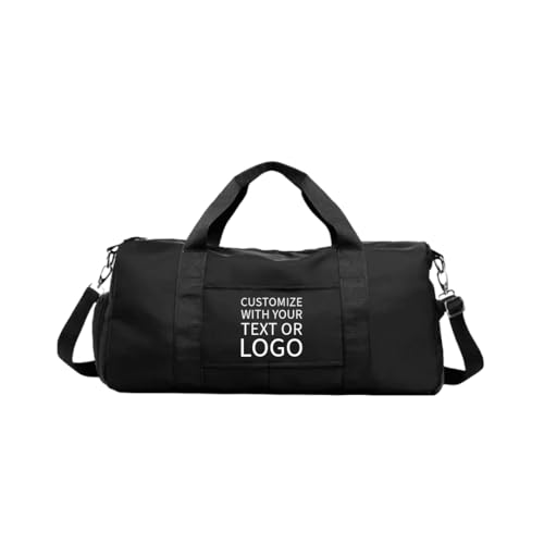Personalized duffel bag large size, travel duffel bag women, custom design duffel bags, duffel bag girls, duffel zip bag, duffel sports bag (Black)