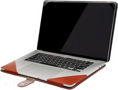 Flausen Original PU Leather Protective Case for Hp Envy X360 13.3 Inch Fhd Convertible Touchscreen Laptop 13-Ay0508Au, Brown