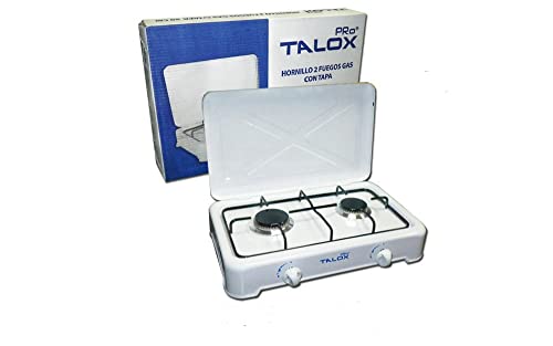 Talox pro cocina hornillo a gas 2 fuegos con tapa mst-gs31