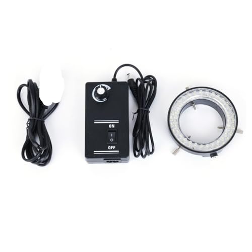 Microscope Adjustable 56 LED Ring Light Illuminator Lamp for Industry Stereo Microscope Lens