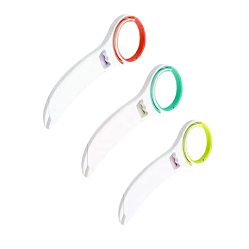 Alipis 3Pcs Manual Jar and Bottle Opener Beverage Opener Tool for for Elders and Weak Hands and Functional Kitchen Bar Accessory