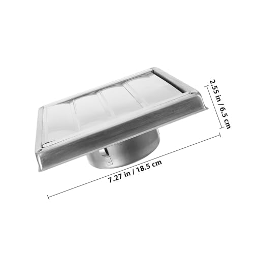Grille de ventilation acier inoxydable carré pour mur extérieur