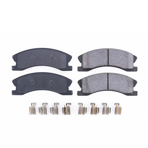 Image of PowerStop Front Brake Pads for Jeep Grand Cherokee 1999-04 - Z17 Ceramic Brake Pads with Installation Hardware, 17-945