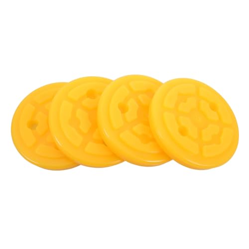 Lot de 4 tapis de protection ronds en caoutchouc pour plate-forme de levage de voiture - Tapis de protection pour cavités à double colonne - Coussin de levage haute performance pour l'entretien du