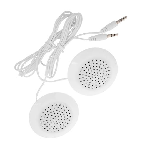 KOMBIUDA 2Pcs Mini Portable Stereo Speakers with Jack for CD Players for Travel and Pillow Use Lightweight and Durable Audio Experience