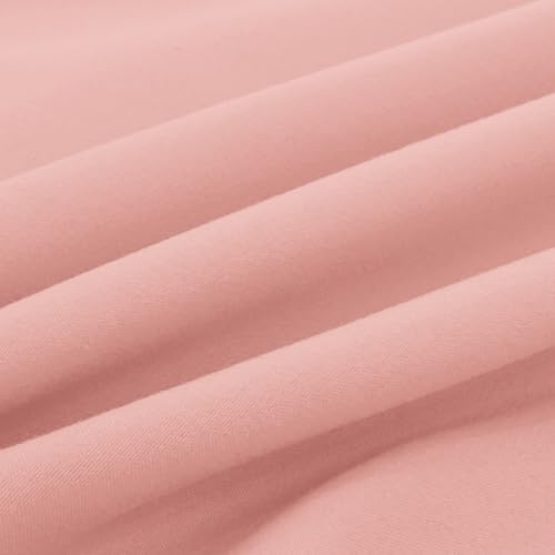 Image of Elegant Comfort Luxury Ultra-Soft 2-Piece Pillowcase Set - 1500 Premium Hotel Quality Microfiber Double Brushed - Wrinkle Resistant, King Size, Dusty Rose