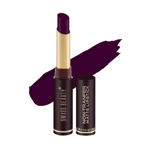 Image of Swiss Beauty Non-Tranfer Matte Lipstick, Smooth & Waterproof, Naked, 2g