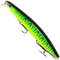 Seika Pro Wobbler Nightveit Junior 12,5cm 19g - Zanderwobbler, Farbe:Fire Tiger