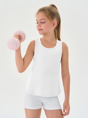 Haloumoning Meninas Regatas Esportivas Sem Mangas Com Costas Nadador, Treino, Corrida, Camisetas Esp