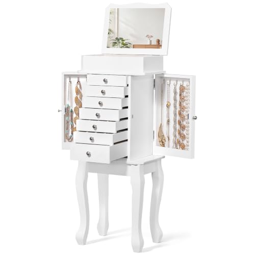 Emfogo Solid Wood Jewelry Armoire