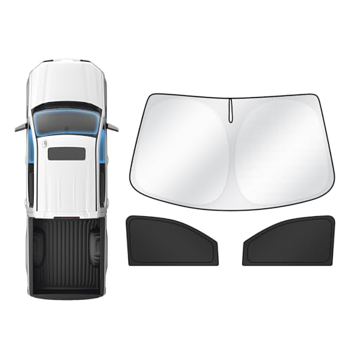 Karltys 3PCS Windshield Sun Shade for Chevrolet Chevy Colorado 2023-2025, Reflective Front and Side...