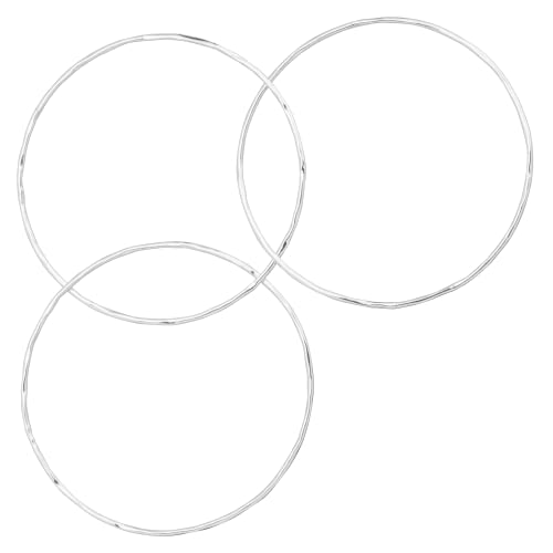 Silpada 'Empowered' Set Of Three Bangle Bracelets In Sterling Silver, 8'' #TOP4