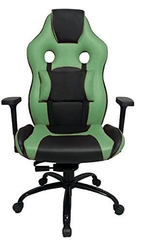 Cadeira Gamer com Almofada Linha Gamer Racing Verde