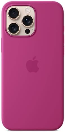 Apple iPhone 16 Pro Max Silicone Case with MagSafe - Fuchsia