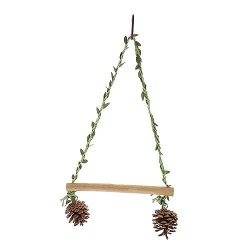 COLLBATH Parrot Hanging Swing Durable Bird Swing Accessory for Parrots for Play and Climbing Household Bird for Parakeets and Lovebirds