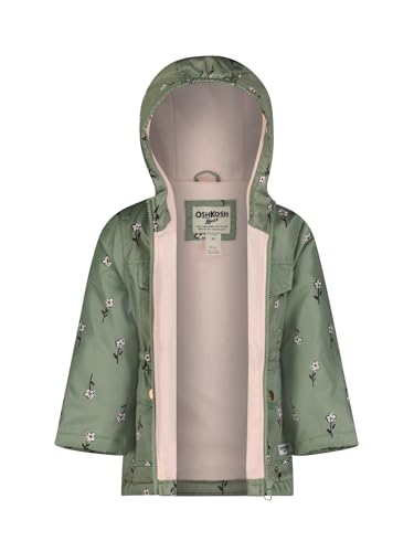 OSHKOSH B'GOSH Girls' Fleece-Lined Midweight Hooded Jacket2