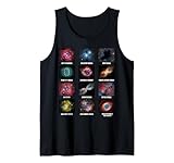 Tipos de nebulosas Gráfico astronómico Amantes de la Ciencia Espacial Camiseta sin Mangas