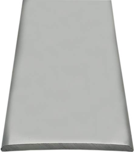 Grandismo® Prestige Stick-Down Cover Strip - 37mm Width - Tile/Wood/Laminate/Lino - Joins a Gap - Flooring Threshold Plate Trim Metal Floor Door Bar - Chrome Silver