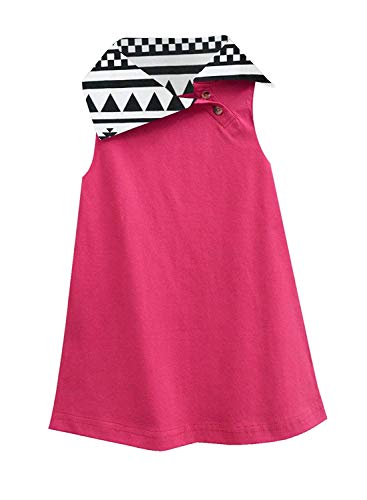 Image of A.T.U.N. (ALL THINGS UBER NICE) Solid A-Line Mini Dress | Sleeveless Casual Dress for Girls