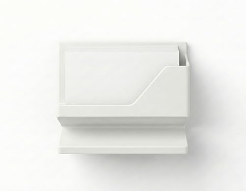 Image of Premium Business Card Holder for Desk | Visiting Card Stand Organizer | Modern Office Desk Card Display | Professional Card Holder for Office, Home & Reception (Daisy White) (Daisy White)