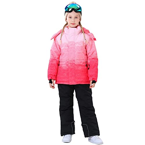 Riuiyele Kid Snow Suit Windproof Waterproof Skiing Set Boys Girls Winter Skiing And Snowboarding Jackets And Pants Ski Suit #TOP5