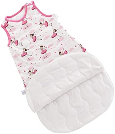 Baby Sleeping Bag for 12-18 months old | in all seasons | ballet theme Wearable Sleeping Bag | Soft, Comfy & Breathable Baby Blankets, sleeveless Swaddle Sack for Toddlers - 1.5 tog