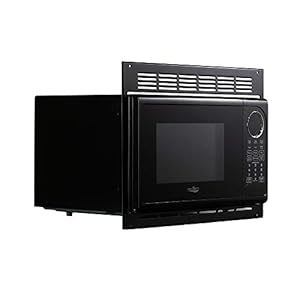 RV Microwave | .9 Cubic Ft Black Microwave with Trim Kit | 900 Watt | EM925ACW-B