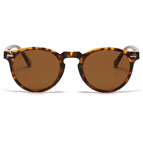 JOVAKIT Vintage Kids Polarized Sunglasses for Girls Boys Age 2-9, Round Sun Glasses for Children UV400 Protection2