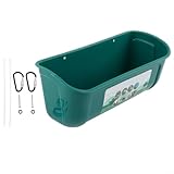 Flexibler Futterbehälter zum Aufhängen für Hühner und Kleintiere mit großer Kapazität und robustem Design (ist grün)