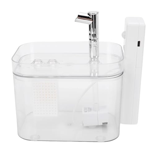 Fuente de agua automática para gatos y perros, 1.5L con batería