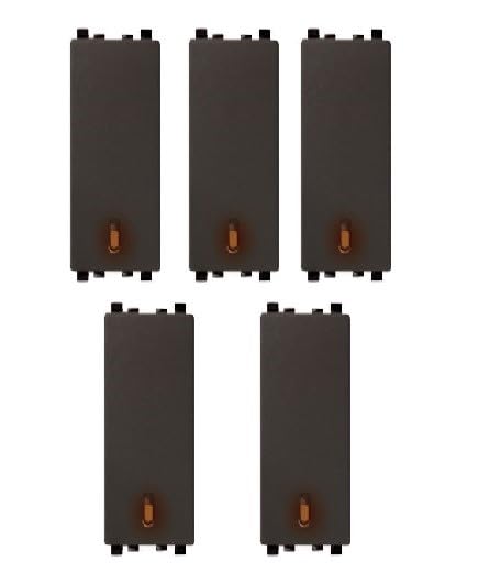Schneider Electric Zencelo India-6A 1W Full-Flat Switch with Neon-Dark Grey (Pack of 5)-image-48