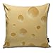 Fabulous_Woo Housse de Coussin Motif Fromage Vecor sans Couture 50 x 50 cm