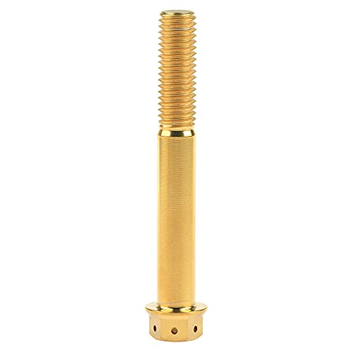 Tornillos de cabeza hexagonal de titanio M10 en color oro de 75 mm 6