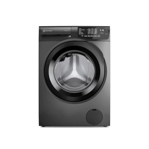 Lavadora de Roupas Electrolux Inverter 12kg Cesto Inox 8 Programas de Lavagem Água Quente Cinza Ônix LFC12