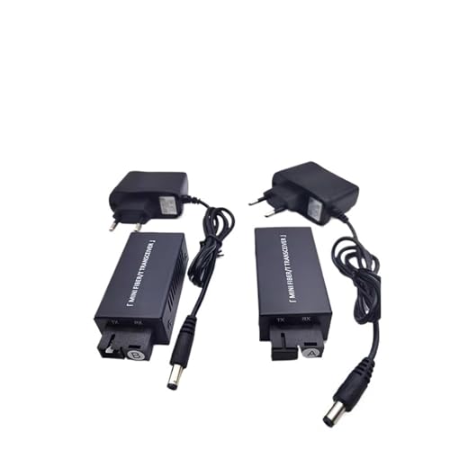 1Pair Gigabit 100/1000M A/B SC Ethernet Fiber Switch Media Converter Rj45 Optic Transceiver 20KM fibra with Power Supply(with EU Plug)