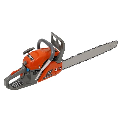 Gas-Powered 22-Inch Chainsaw 60CC, Handheld Wood Cutting